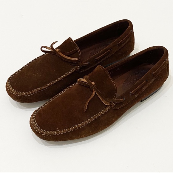 KROLL Italy Brown Suede Leather Men’s Loafers 44 - Picture 6 of 16